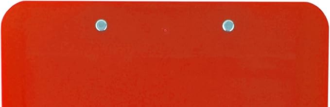 Trade Quest Plastic Clipboard Opaque Color Letter Size Low Profile Clip (Pack of 6) (Red)