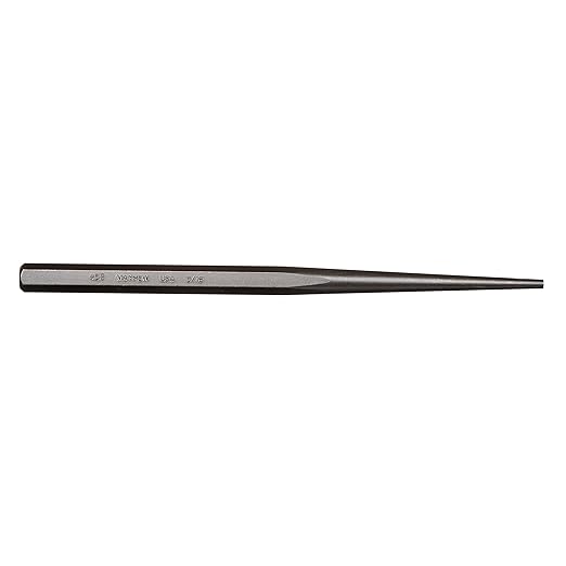 Mayhew Tools 72013 Line-Up Punch, 5/16" x 12", Blast Finish