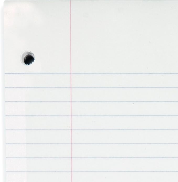 Mead Loose Leaf Paper, College Ruled Filler Notebook Paper, 8-1/2" x 11", 400 Sheets, Fits 3-Ring Binder (170046-ECM) (Pack of 4)