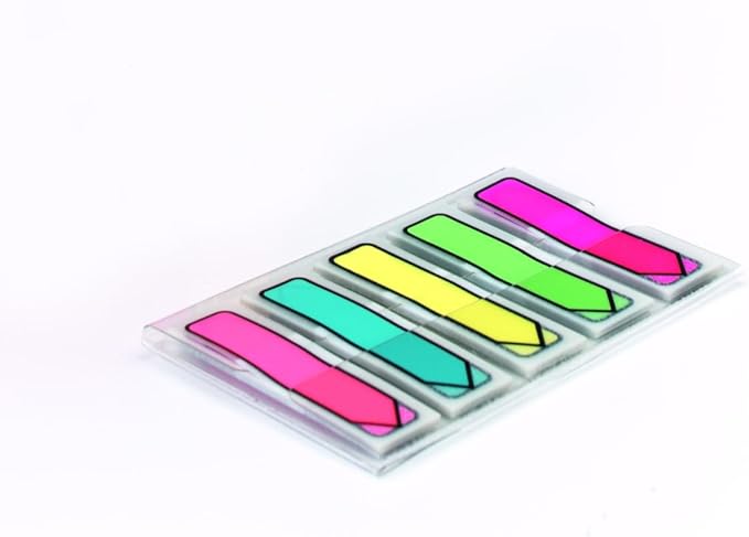 Post-it Arrow Flags, Assorted Bright Colors, .47 in Wide, 100/On-the-Go Dispenser, 1 Dispenser/Pack (684-ARR2)