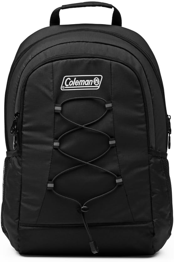 Coleman Chiller Insulated Backpack Cooler, Leakproof 28-Can Backpack Cooler with 12+ Hour Ice Retention, Made with Recycled Materials, Great for Beach, Camping, Hiking, Tailgates, Groceries, & More