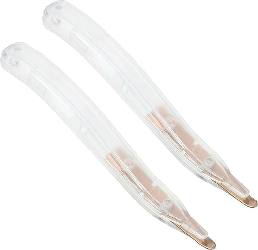 PATIKIL Staple Remover, 2 Pack Magnetic Staple Puller Desktop Removal Tool Cutting Tool for Office Home, Clear