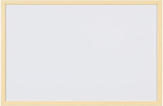 MasterVision Pastel Magnetic Dry Erase White Board, 16" x 12", Yellow Frame, Decorative Whiteboard for Kitchen, Dorm, or Classroom, Wall Décor for Home Office