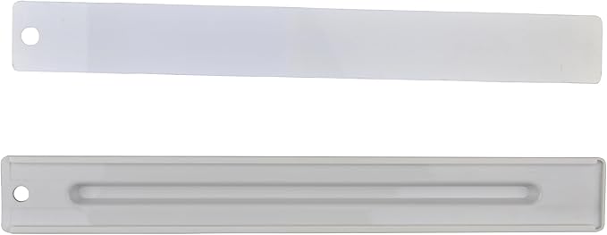 Westcott 17355 12-Inch Ruler Set with Pencil Storage, Innovative Design for Easy Measuring and Organization at School or Office, 2-Piece Set