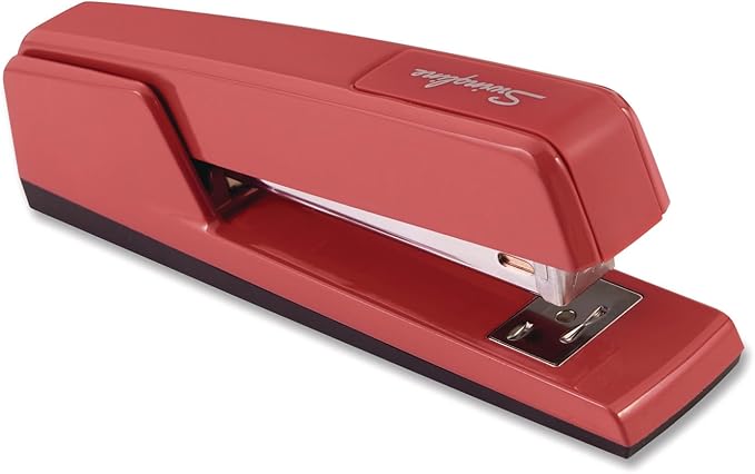 Swingline 747 Classic Full Strip Stapler, 20-Sheet Capacity, Lipstick Red