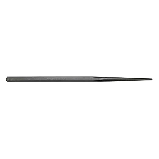 Mayhew Tools 22009 Line-Up Punch, 1/4" x 18", Black Oxide Finish