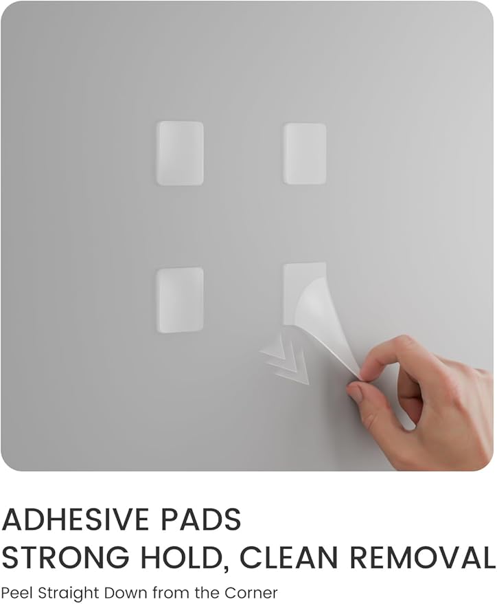 Large Felt Bulletin Board 36"x24" Cork Board Alternative - 6 Pack with 40 Safe Removable Adhesive Tabs, Cork Boards for Walls ffelt Boards or Home Office Classroom Pin Board-Terracotta