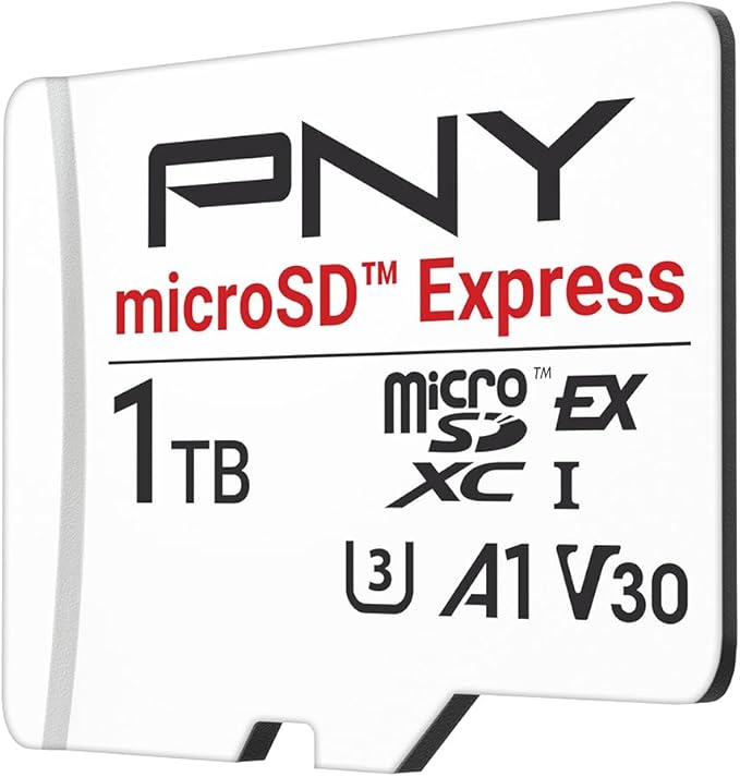 PNY microSD™ Express 1TB UHS-I U3 V30 A1 microSDXC Flash Memory Card, up to 890 Read & up to 850 Write, Ideal for microSD Express Compatible Devices Like Nintendo Switch 2