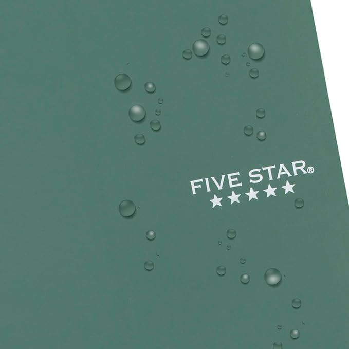 Five Star Personal Spiral Notebook, 1 Subject, College Ruled Paper, 7" x 4-3/8", Small Size, 100 Sheets, Seaglass Green (450022CH1)
