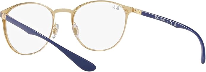 Ray-Ban Unisex Rx6355 Round Prescription Eyeglass Frames