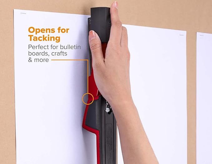 Bostitch Office Epic Metal 3 in 1 Stapler, 25 Sheet Capacity, Includes 210 Staples in Staple Storage Compartment & Integrated Remover,