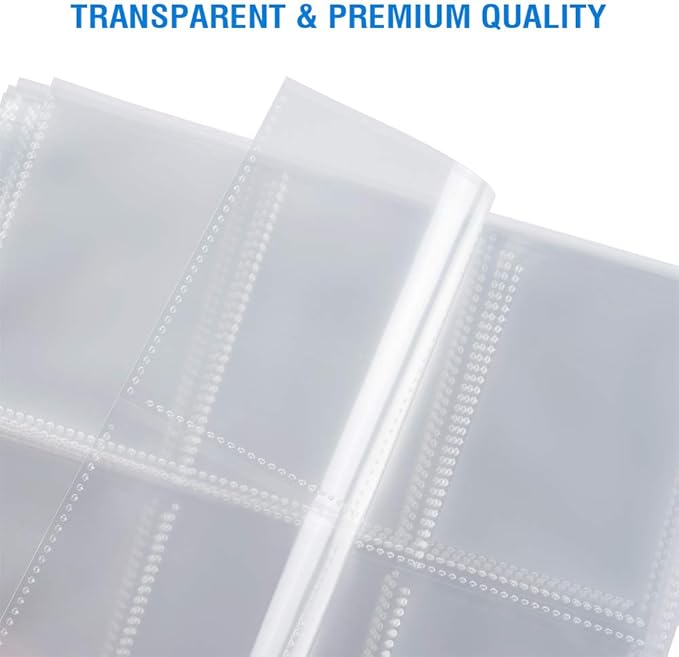36 Pack 9 Pocket Page Protectors, Sooez Trading Card Sleeves for 3 Ring Binder, Baseball Cards Holder, Protective Pages Sheets for Binders Album, Fit for Collectible Games, Sports Cards