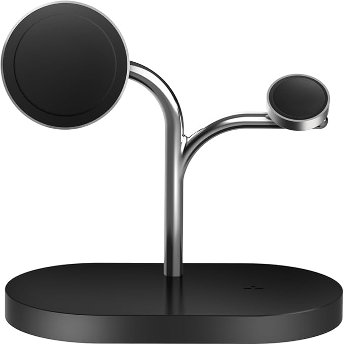 Samsung 3-in-1 Wireless Charging Station, Fast-Charging, Magnetic Design, Qi2-Certified Charging Dock Compatible with Qi-Certified Galaxy Phones, Watches, Buds & Ring, Black