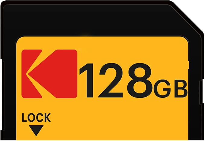 Kodak 128GB UHS-II U3 V90 Ultra Pro SDXC Memory Card - Up to 3000MB/s Read Speed and 270MB/s Write Speed