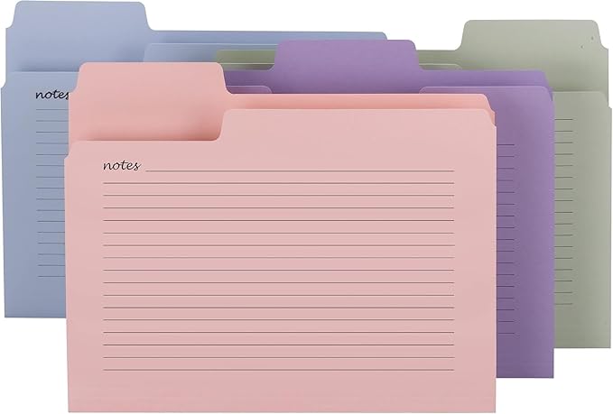 Smead SuperTab Oversized Tab File Folders, 1/3-Cut Oversized Tabs, Letter Size, Assorted Colors, 24 per Pack (11651)