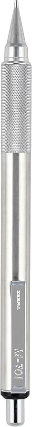 Zebra Pen, M-701 Mechanical Pencil, 0.7mm Point, Durable Stainless Steel Barrel, Knurled Metal Grip, Refillable, STEEL Series, Ideal for Tactical Use, 1-Pack, (59411)
