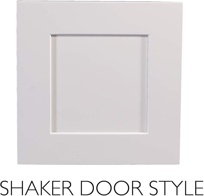 Design House Brookings Shaker Unassembled Wall Kitchen Cabinet W3324, 33 W x 12 D x 24 H, Painted White with Sherwin Williams®, Solid Wood – Design House, 561605