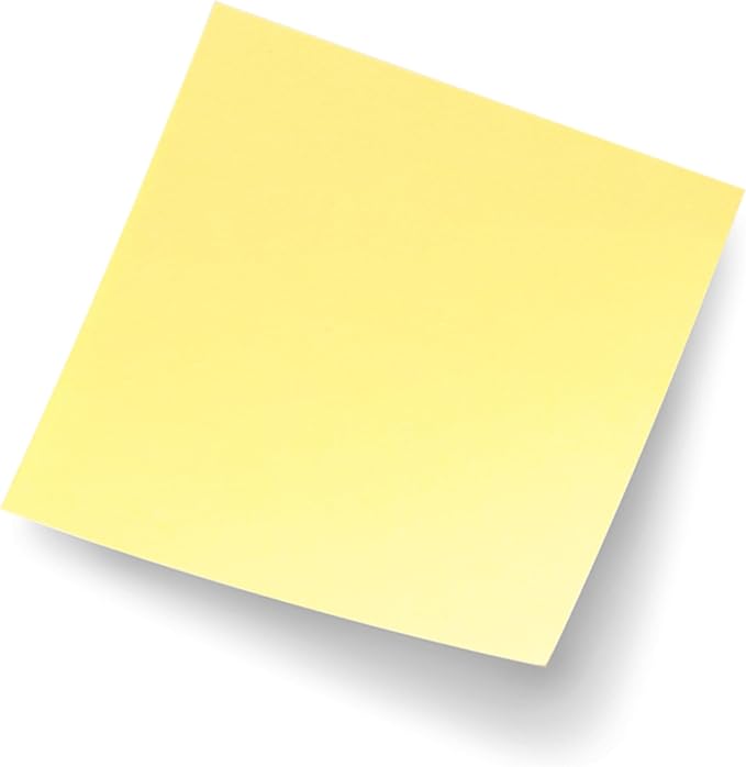 Post-it Notes, 3x3 in, 4 Pads, Canary Yellow, Clean Removal, Recyclable (Pack of 2)