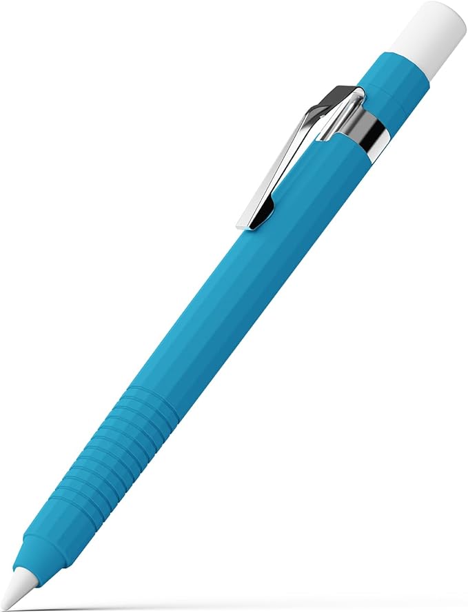 Ringke Silicone Drafting Pencil Case Compatible with Apple Pencil USB-C Case, Perfect Grip Silicone Protective Cover Sleeve Accessories - Blue