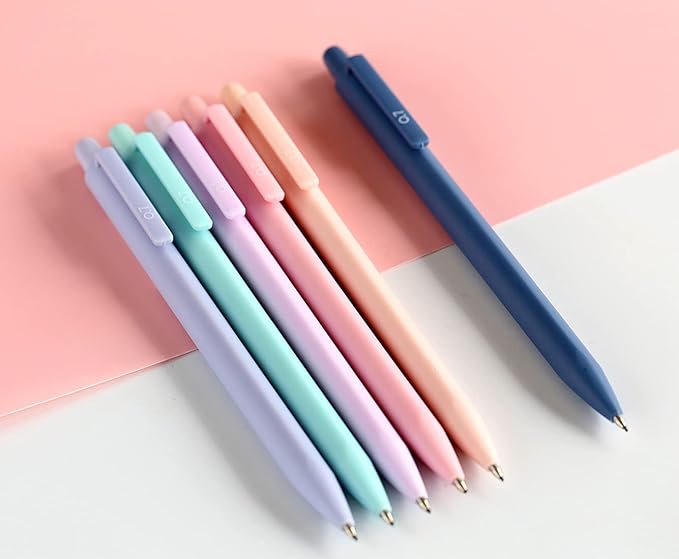 Solid Colors Mechanical Pencils 0.7mm Triangle Shape Automatic Pencil for Writing Office School Supplies Gift Pack of 6 pcs