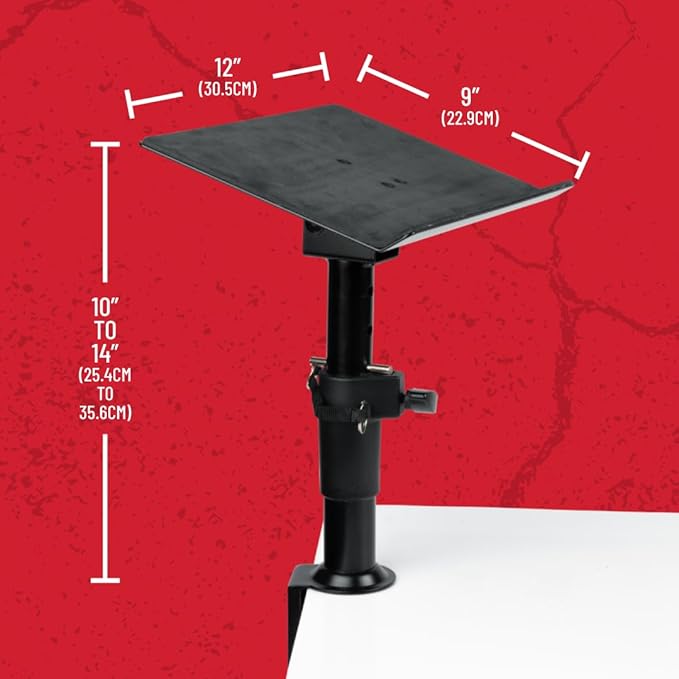 Gator Frameworks Desktop Clampable Universal Laptop Stand with Adjustable Height (GFWLAPTOP2500)