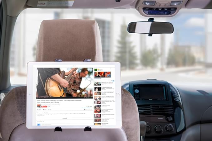 ARKON Mounts Car Seat Headrest Tablet Mount for iPad Air/4/3/2/Pro, Galaxy Note/Tab Pro (TABHM7)