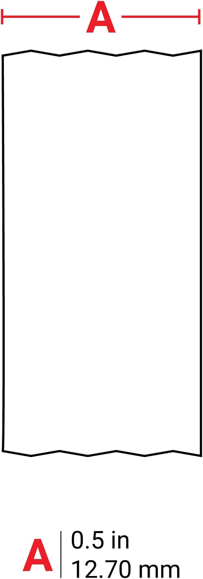 Brady Authentic (M21-500-423) Harsh Environment Polyester Label for Barcode, Solar Panel, and Printed Circuit Board Labeling, BlackonWhite-For M210, M210-LAB, M211, BMP21-PLUS and BMP21-LAB, .5"W 21'L