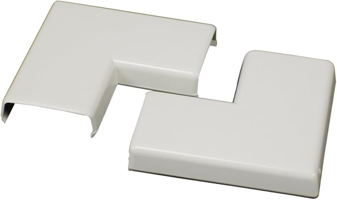 Legrand Wiremold NM6 Nonmetallic Plastic Raceway for Extending Power, Flat Elbow, Ivory (1 Pack)
