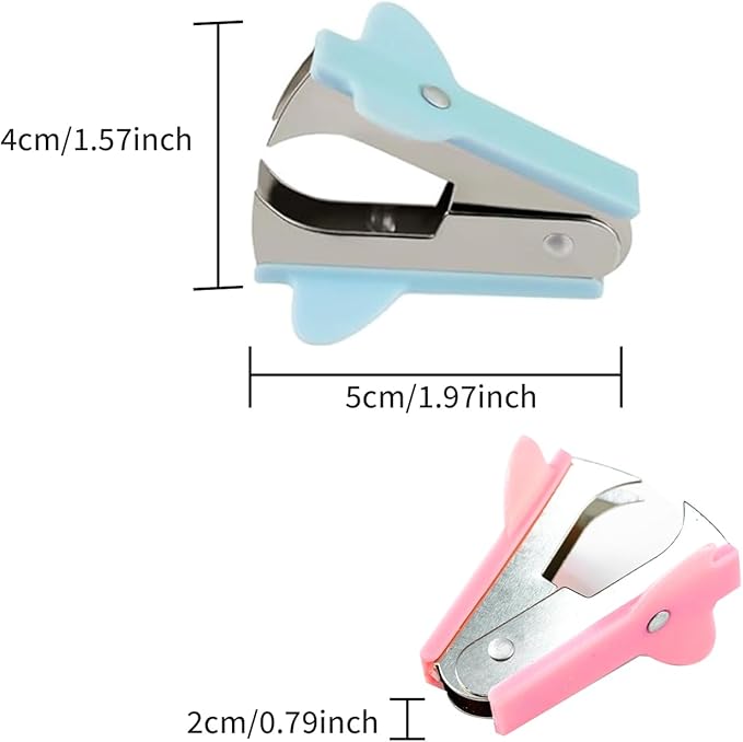 3PCS(Pink,Blue,Purple) Staple Remover Tool,Stapler Removers Staple Puller for Office Work, Crafting, and Home Projects