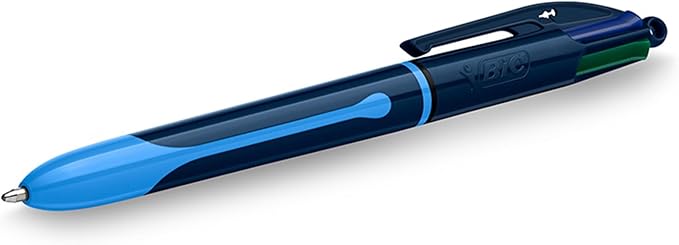 BIC 4-Color Smooth Retractable Ballpoint Pen with Gel-Like Ink, 1.0 mm Point, 12-Count in Assorted Ink Colors