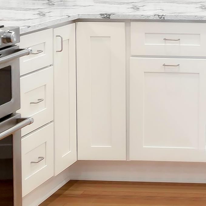 Design House Brookings Shaker Unassembled Wall Kitchen Cabinet W3630, 36 W x 12 D x 30 H, Painted White, Solid Wood, Design House, 561761