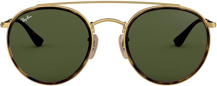 Ray-Ban Unisex Rb3647n Double Bridge Round Sunglasses