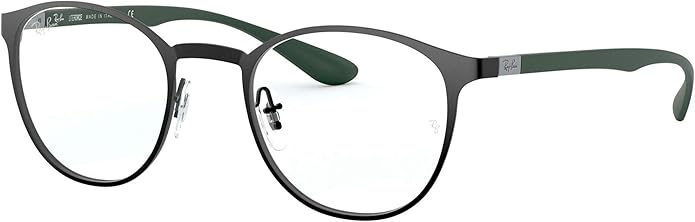 Ray-Ban Unisex Rx6355 Round Prescription Eyeglass Frames