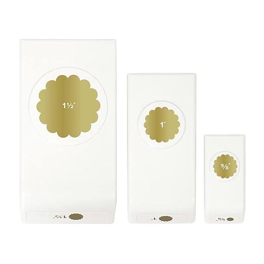 We R Memory Keepers Layering Punches 3/Pkg-Scallop Circles
