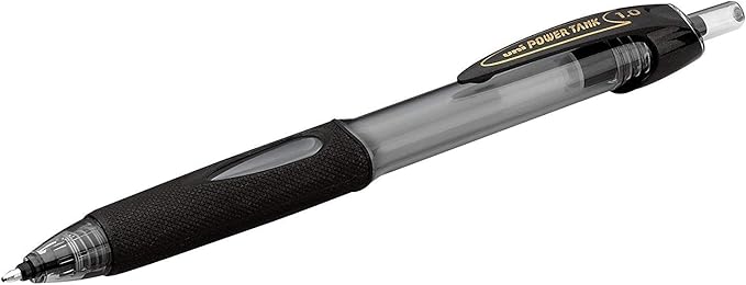 uniball Power Tank RT Ballpoint Pens, Medium Point (1.0mm), Black, 12 Pack