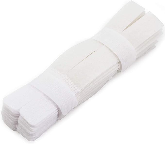 PASOW 50pcs Cable Ties Reusable Fastening Wire Organizer Cord Rope Holder 7 Inch (White)