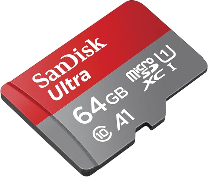[Older Version] SanDisk 64GB Ultra MicroSDXC UHS-I Memory Card with Adapter - 100MB/s, C10, U1, Full HD, A1, Micro SD Card - SDSQUAR-064G-GN6MA
