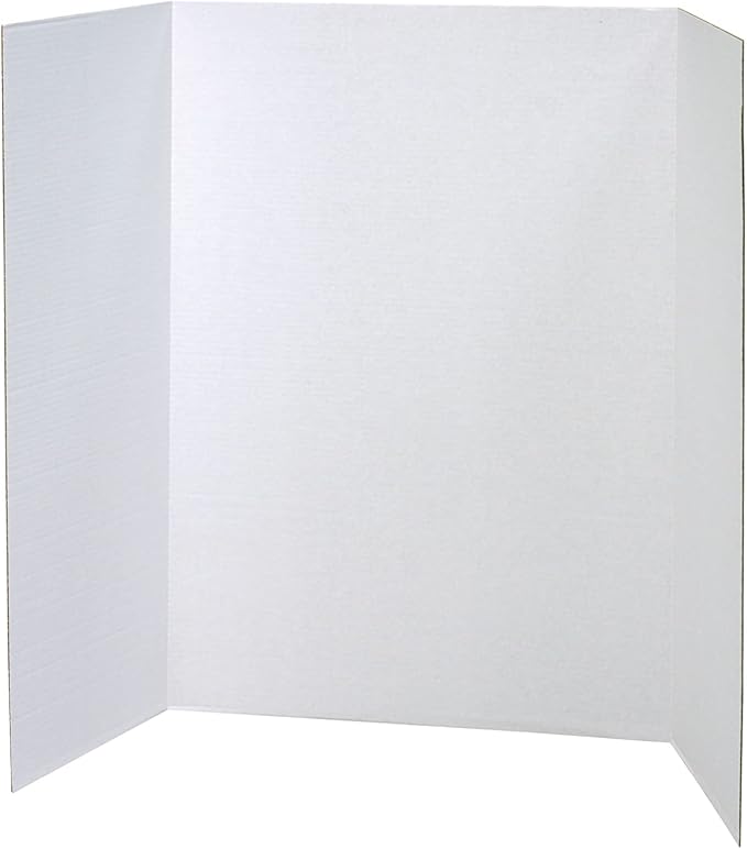 Pacon Presentation Boards, Single Wall, White, 48" x 36", 12 Count