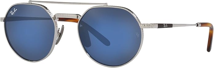 Ray-Ban Unisex Rb8265 Jack II Titanium Round Sunglasses