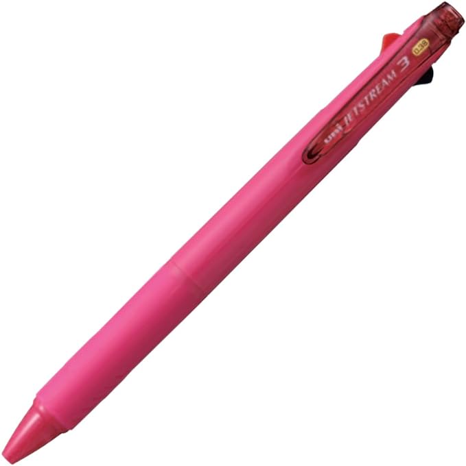Uni Ballpoint Pen Jetstream 3 Color Black, Red, Blue Ink 0.38mm, Rose Pink (SXE340038.66)