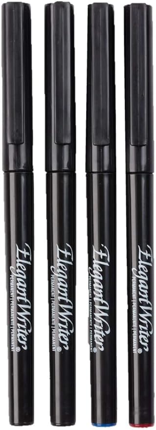 Speedball Art Products 002824 Permanent Elegant Writer Marker Set 4/Pkg