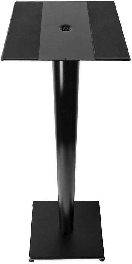 Rockville RS37B 37" Steel Bookshelf Speaker Stands, 60 lbs Capacity, Cable Management, Anti-Vibration Pads, Adjustable Feet, for Home Audio and Studio Monitoring (Pair)