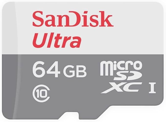 SanDisk Ultra 64GB UHS-I/Class 10 Micro SDXC Memory Card With Adapter- SDSDQUAN-064G-G4A [Old Version]
