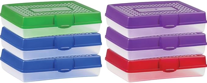 Storex Carrying Case Pencil - Assorted Bright