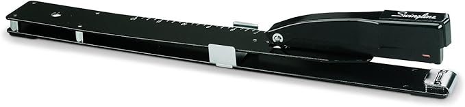Swingline Long Reach Stapler, 20 Sheet Capacity, Jam Free, 12" Reach, Metal, Black (S7034121P)