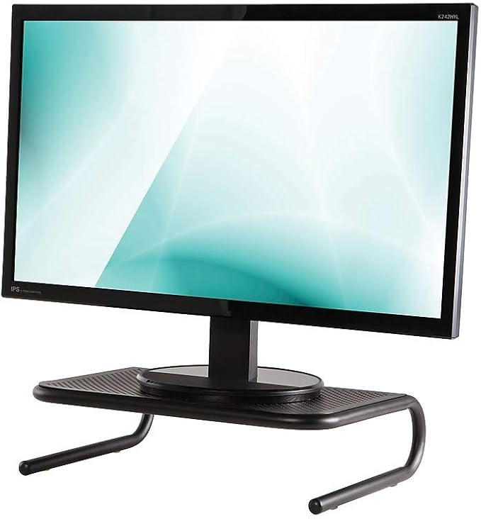 Staples Standard Steel Monitor Stand Black