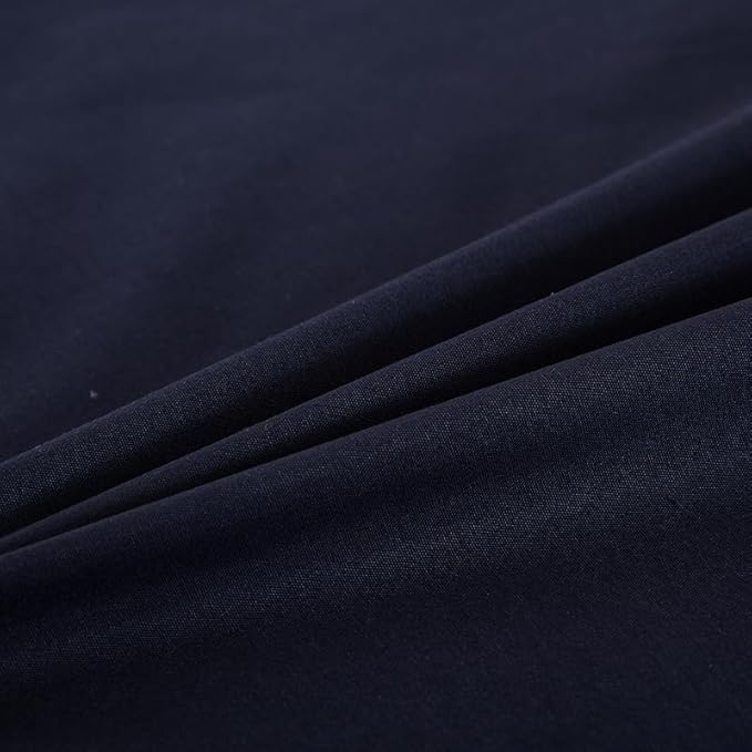WenBags Lightweight Waterproof Flat Sheet 90 * 98 Inches King Size - Mattress Protector for Bed & Couch, Pet Hair Resistant Cover Ideal for Dogs & Cats, Perfect for Hotels & Hospitals (Navy Blue)