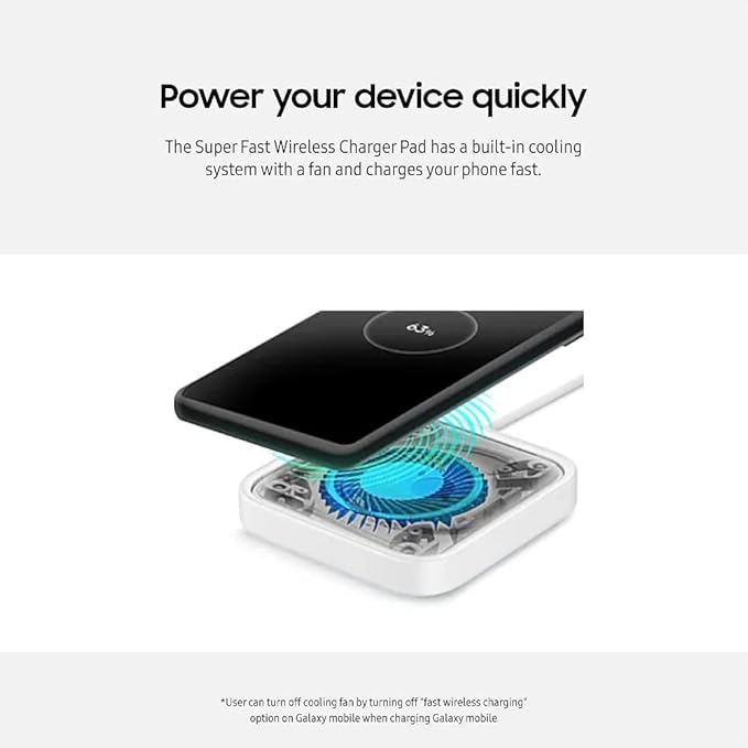 Samsung 15W Wireless Charger Single,Cordless Super Fast Charging Pad for Galaxy Phones and Devices,Compact Design,LED Indicator,USB C Cable Included,2022,US Version,Grey,(Pack of 10)