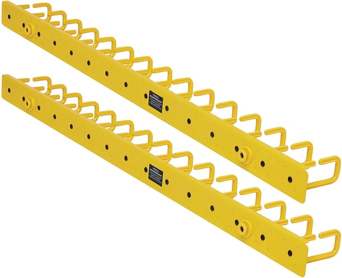 Tripp Lite Vertical Server Rack Enclosure Cable Manager, Flexible Rings, High-Visibility Yellow Steel, 6 Foot / 1.8 Meters, Two 3-Foot Sections, 5-Year Warranty (SRCABLERINGVRTF)