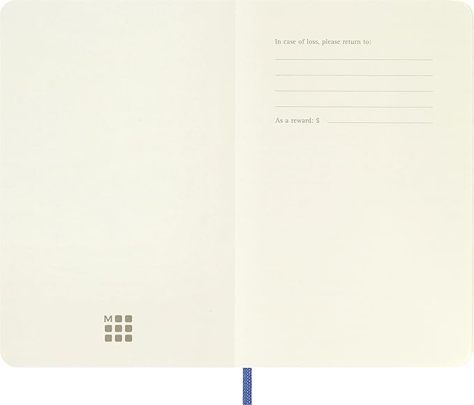 Moleskine Classic Notebook, Pocket, Plain, Hydrangea Blue, Soft Cover (3.5 x 5.5)